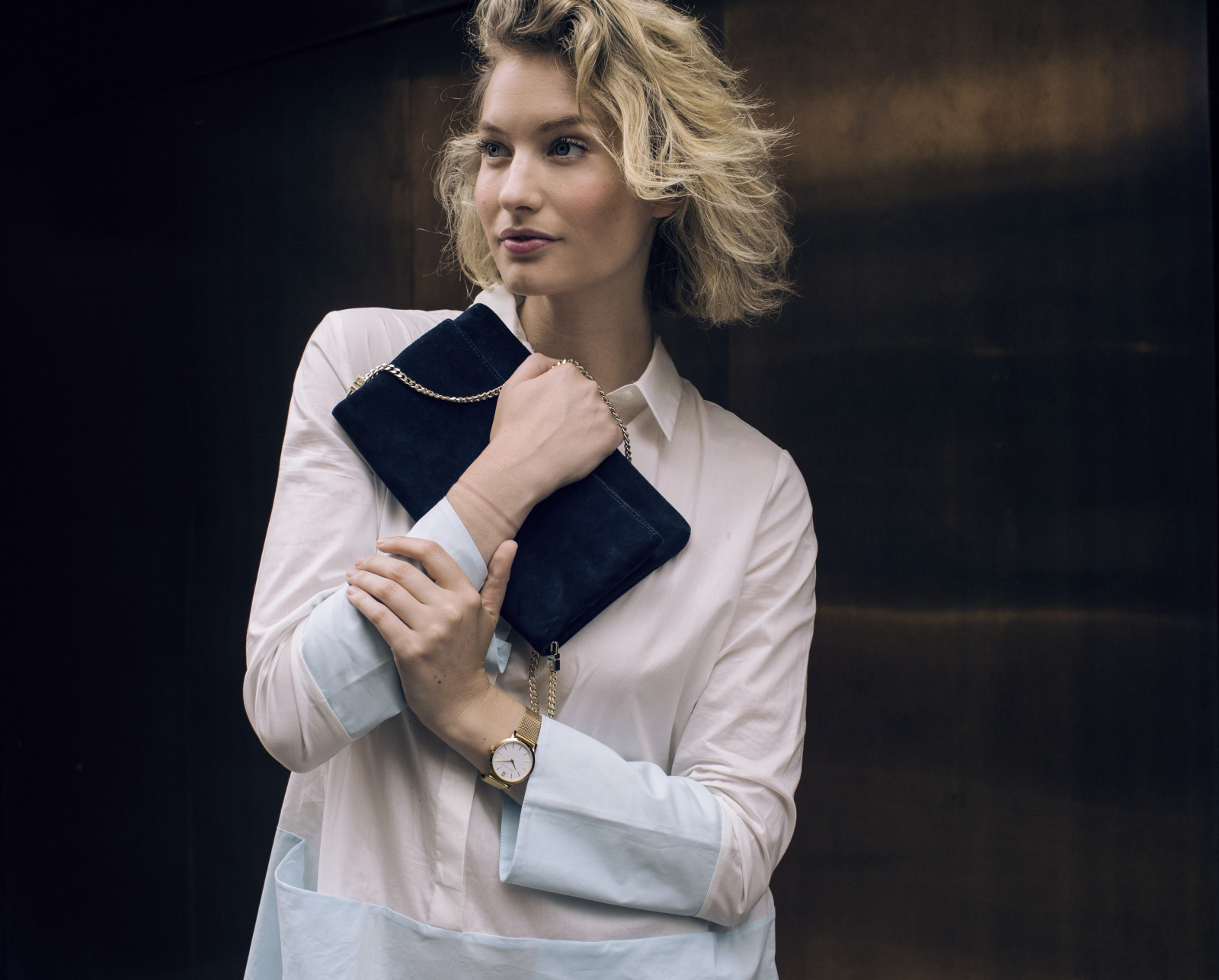 gold-larsson-jennings-lite-shirt-dress-and-other-stories-chiara-ferragni-heels-karen-millen