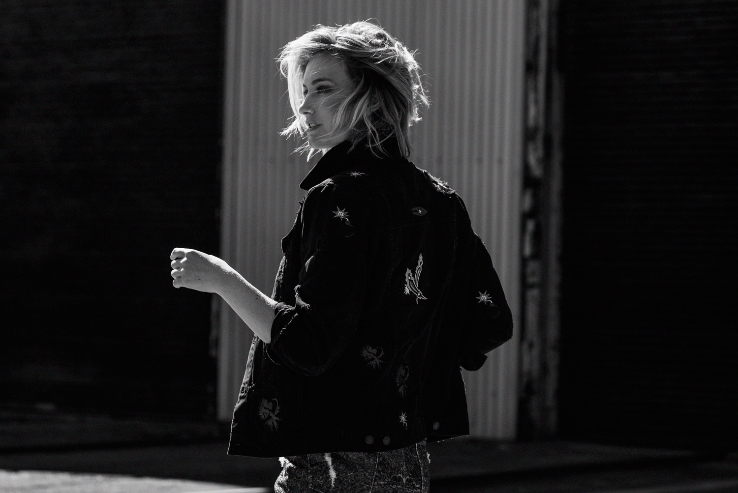 msgm-black-embroider-denim-jacket-sass-bide-sequin-skirt