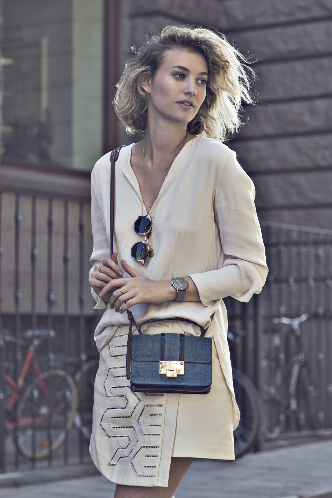 tibi-leather-skirt-jimmy-choo-bag-silver-watch-larsson-jennings
