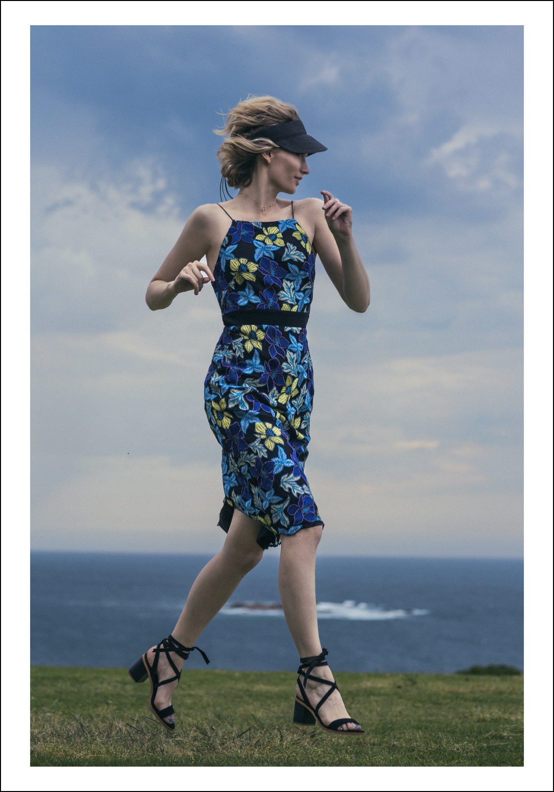 Topshop Racing 4 midi dress